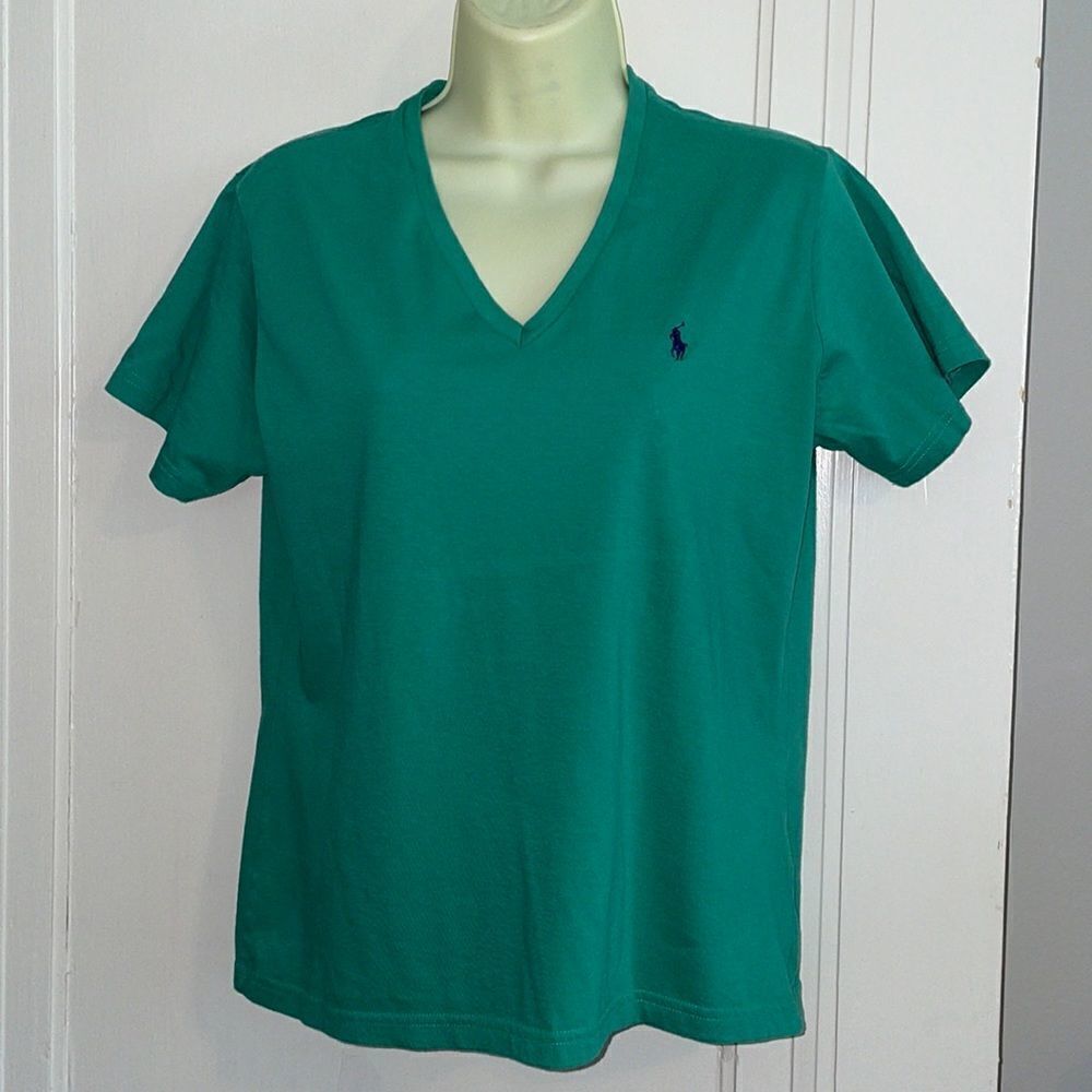 Ralph Lauren‎ Sport kelly green V neck T-shirt